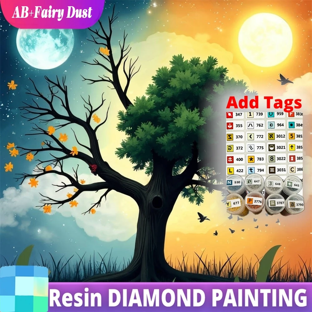 Resin AB Fairy Dust Diamond Painting Tree DIY Picture Rhinestones Moon Mosaic Abstract Landscape New Arrival Holiday Gifts
Resin AB Fairy Dust Diamond Painting Tree DIY Picture Rhinestones Moon Mosaic Abstract Landscape New Arrival Holiday Gifts