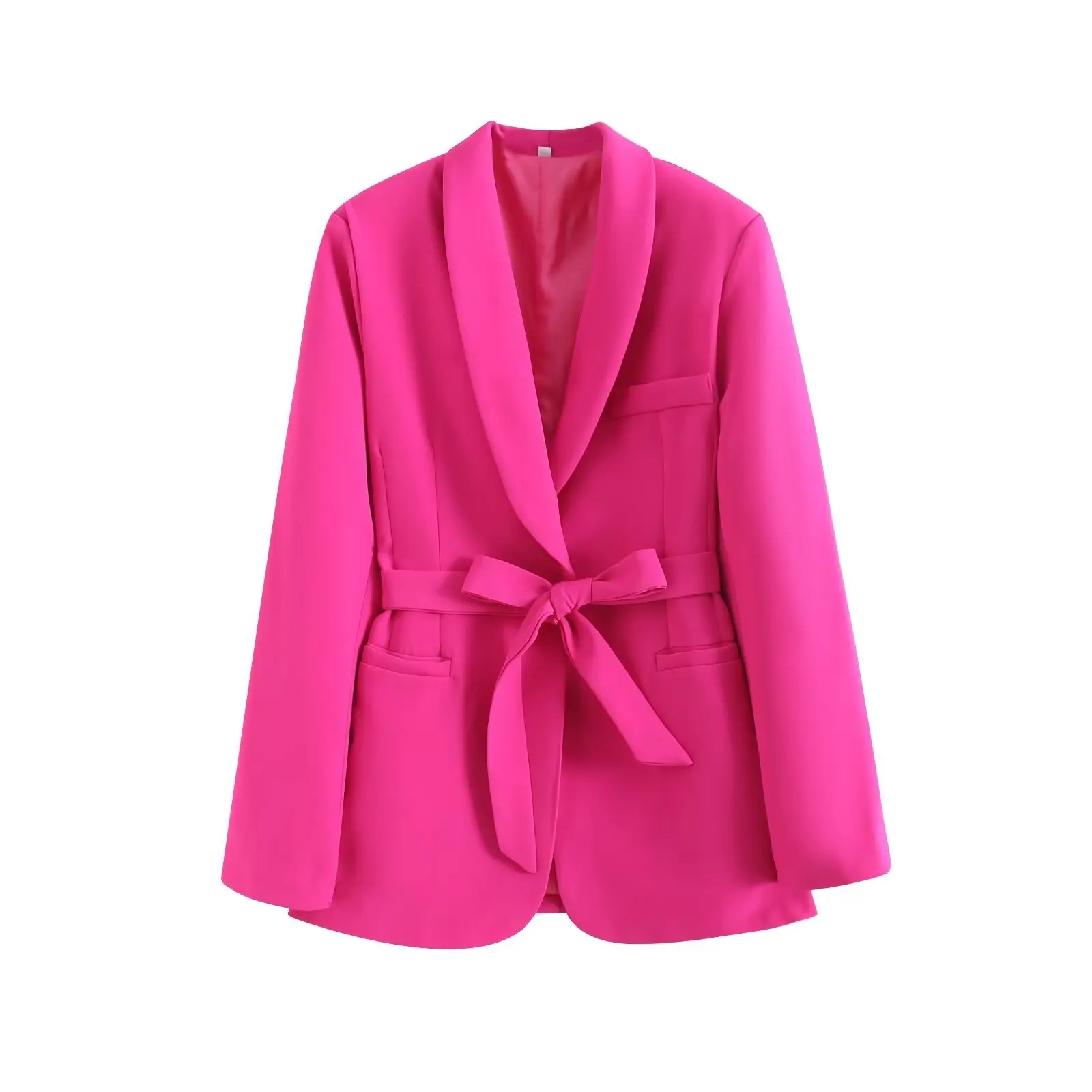 European and American Lace-up Solid Color Suit Jacket Fashionable Loose Long-sleeved Women's Coats Casual Formal Wear Blazers
European and American Lace-up Solid Color Suit Jacket Fashionable Loose Long-sleeved Women's Coats Casual Formal Wear Blazers