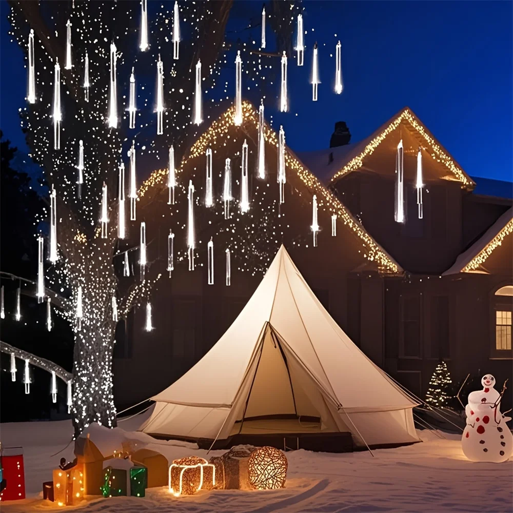 Holiday Light LED Solar Meteor Shower String Light Wedding Christmas Tree Decoration 30/50CM 8 Tubes Garden Garlands Fairy Light
Holiday Light LED Solar Meteor Shower String Light Wedding Christmas Tree Decoration 30/50CM 8 Tubes Garden Garlands Fairy Light