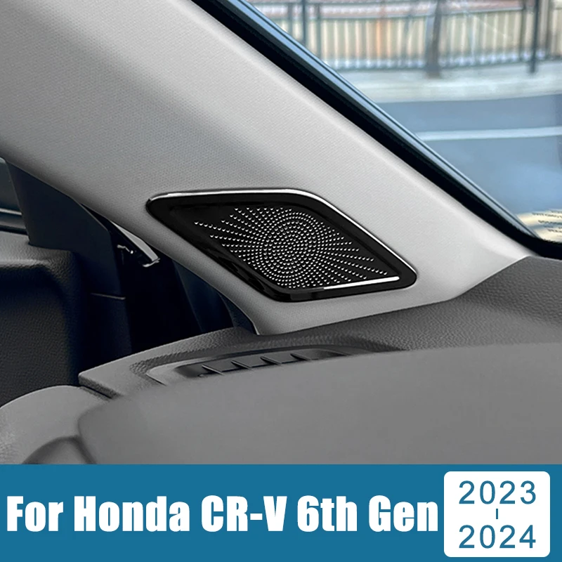Car Accessories For Honda CR-V 2023 2024 2025 CRV 6th Gen Hybrid A-pillar Tweeter Speaker Cover Trim Audio Loudspeaker Stickers
Car Accessories For Honda CR-V 2023 2024 2025 CRV 6th Gen Hybrid A-pillar Tweeter Speaker Cover Trim Audio Loudspeaker Stickers
