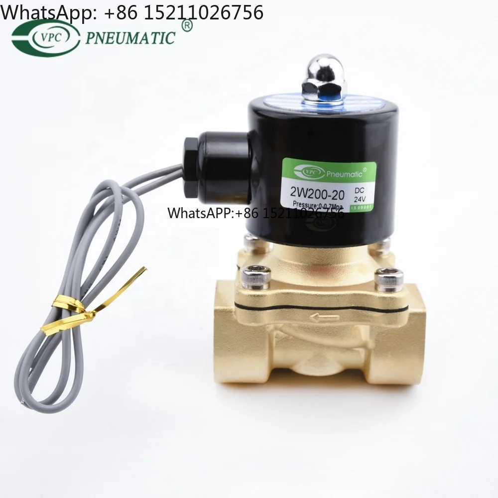 2W Series 2 Position 2 Port Solenoid Valve for Water Normally Closed 220v Brass Solenoid
2W Series 2 Position 2 Port Solenoid Valve for Water Normally Closed 220v Brass Solenoid