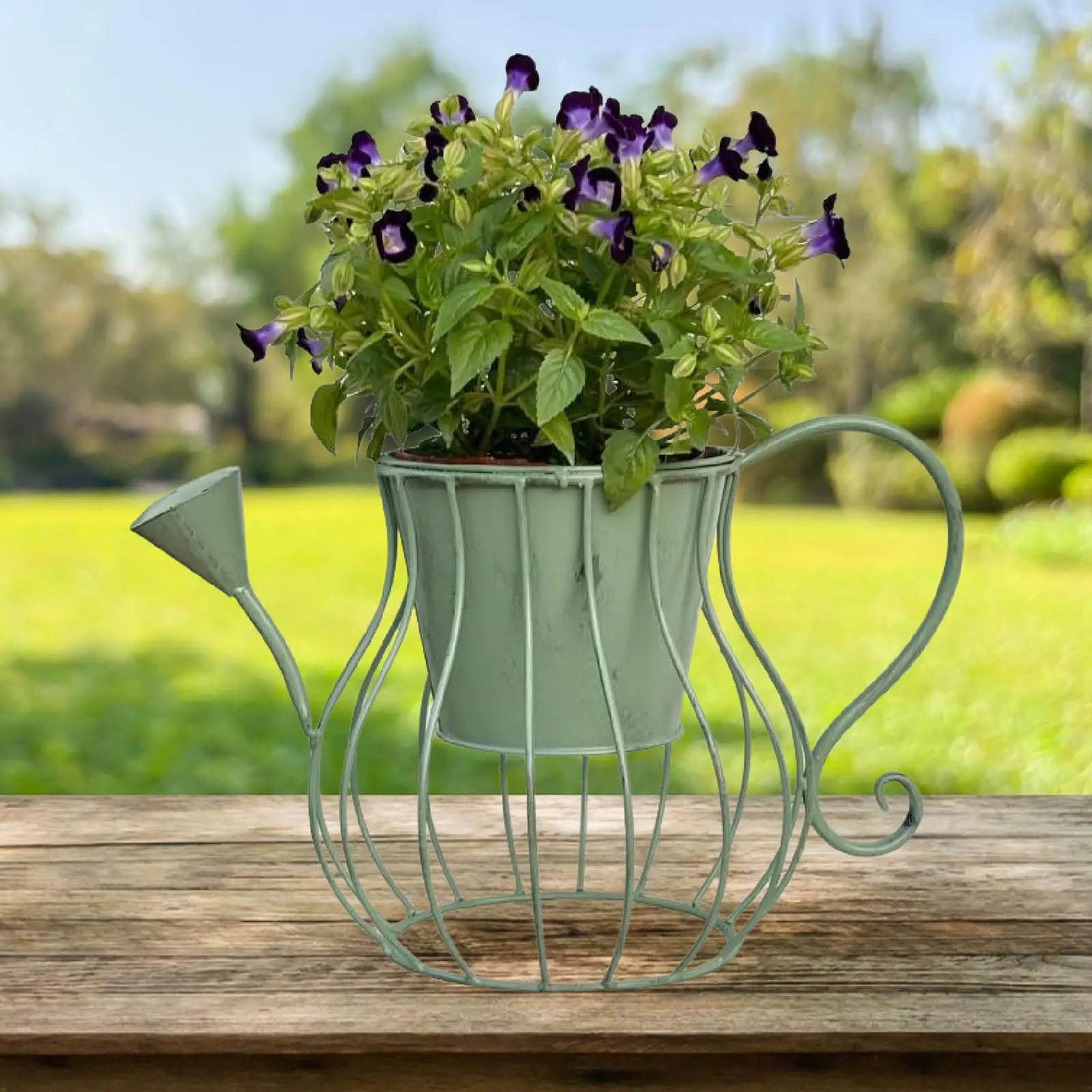Iron Planter Basket Vintage Style Decorative Flower Pot Versatile Garden Container for Outdoor Balcony Decoration
Iron Planter Basket Vintage Style Decorative Flower Pot Versatile Garden Container for Outdoor Balcony Decoration