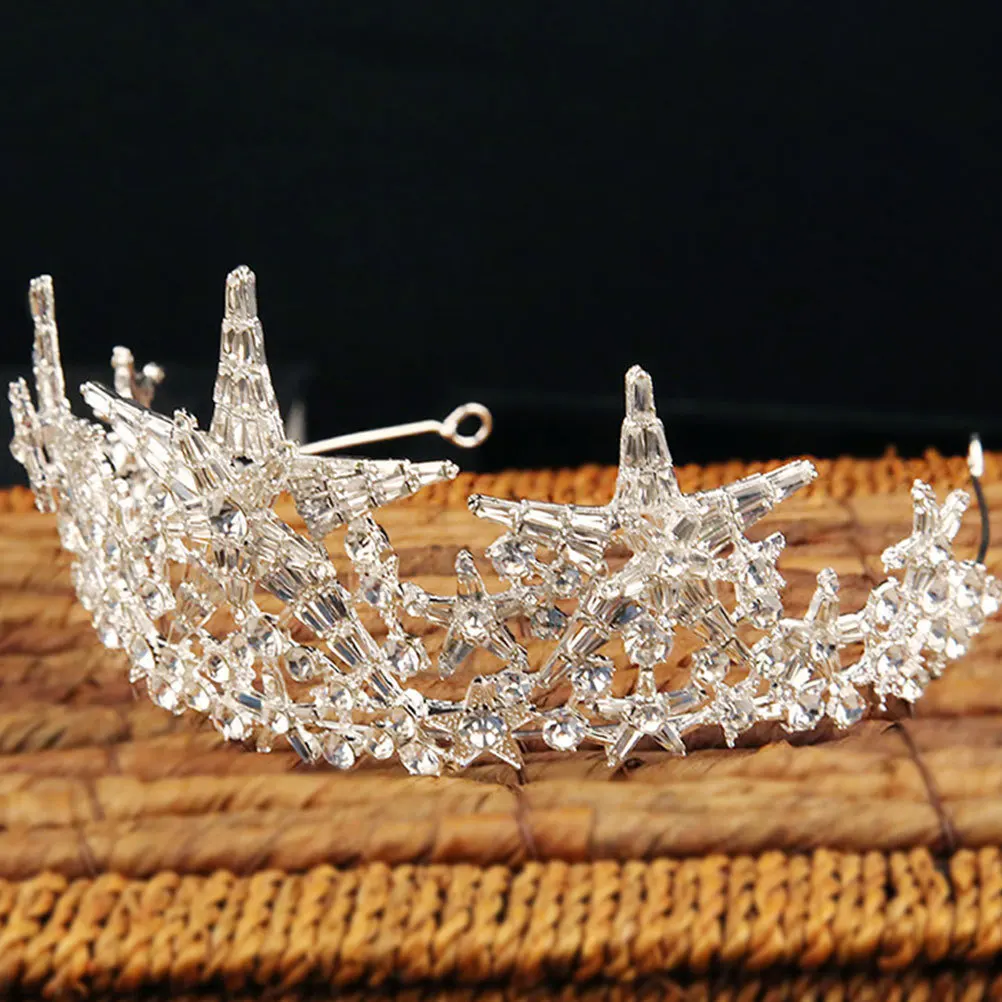 Elegant Silver Star Bridal Tiara Crystal Crown Wedding Hair Headpiece for Party Women Bridal Crown Wedding Tiara
Elegant Silver Star Bridal Tiara Crystal Crown Wedding Hair Headpiece for Party Women Bridal Crown Wedding Tiara