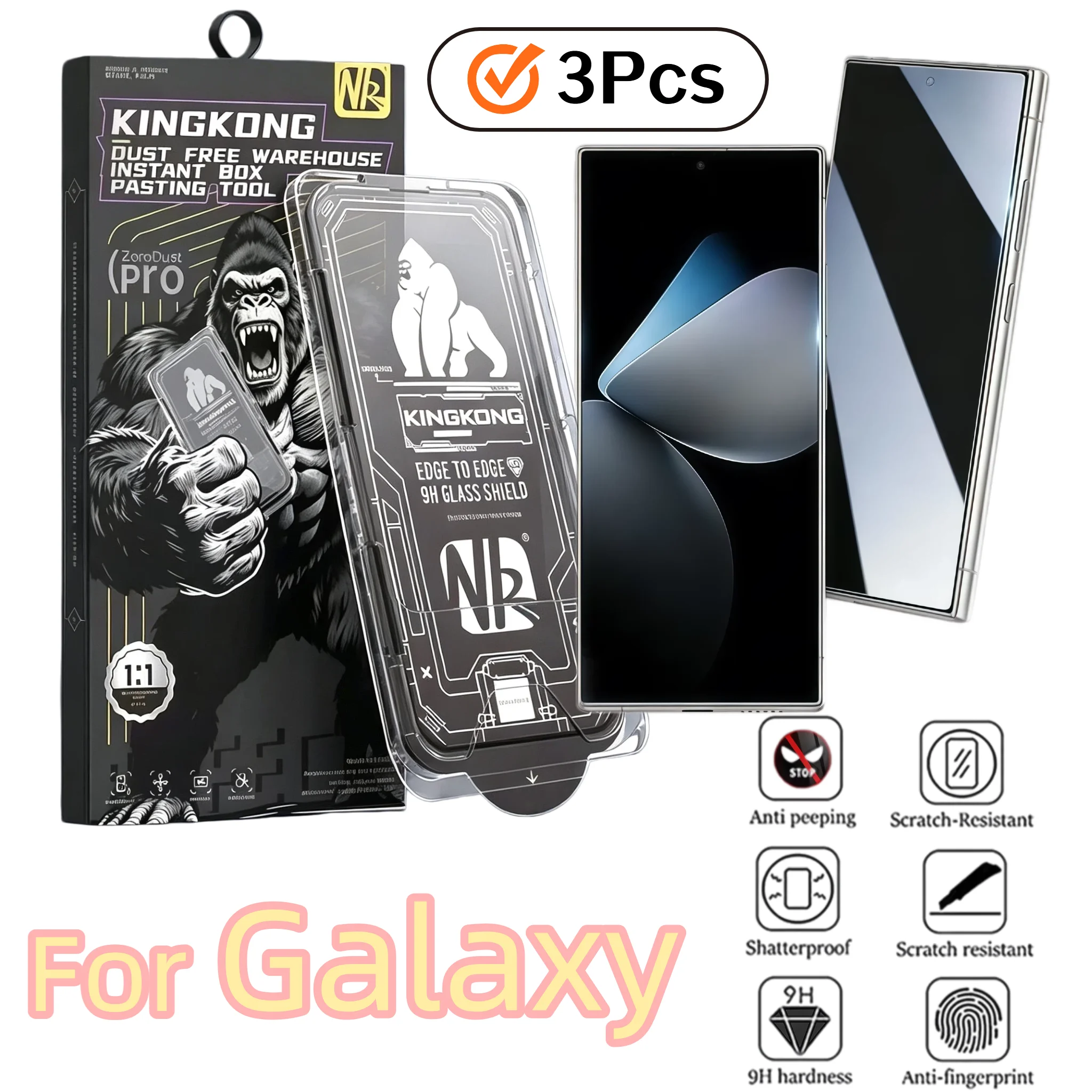3PCS Privacy Screen Protector for Galaxy S26/S26 Plus/S25/S25 Plus/S25 Ultra/S24/S24 Plus/S24 Ultra Tempered Glass
3PCS Privacy Screen Protector for Galaxy S26/S26 Plus/S25/S25 Plus/S25 Ultra/S24/S24 Plus/S24 Ultra Tempered Glass