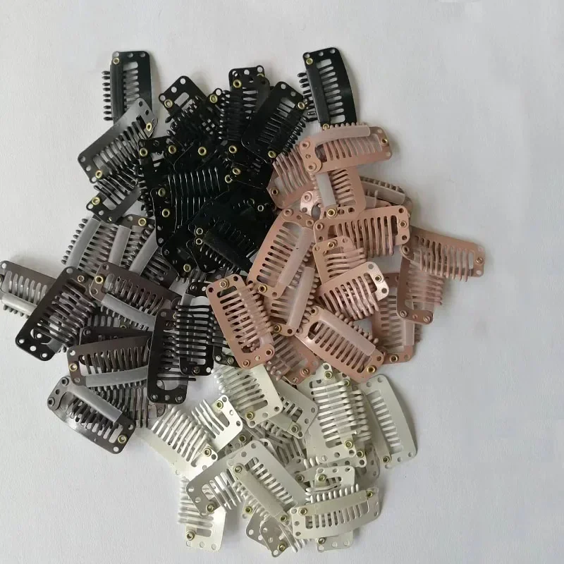 500pcs 3.2cm 9Teeth Hair Extensions Tools / Wig Silicone Snap Clips for Hair Extensions Black Brown Blonde Color Available
500pcs 3.2cm 9Teeth Hair Extensions Tools / Wig Silicone Snap Clips for Hair Extensions Black Brown Blonde Color Available
