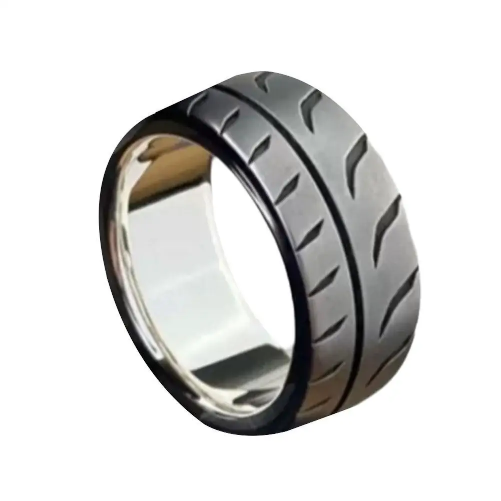 Fashion Ratchet Compression Ring Tires Men's Ring Hip Hop Punk Geometric Personality Niche Stripes Creative Trend Retro Party
Fashion Ratchet Compression Ring Tires Men's Ring Hip Hop Punk Geometric Personality Niche Stripes Creative Trend Retro Party