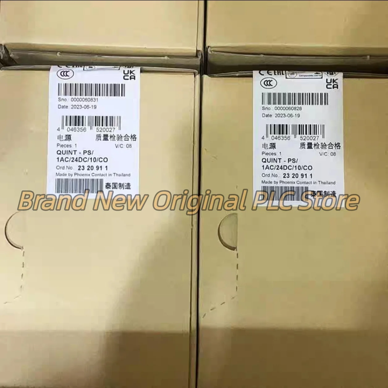 New 2320911 QUINT-PS/1AC/24DC/10/CO 2866213 QUINT-BUFFER/24DC/20 original
New 2320911 QUINT-PS/1AC/24DC/10/CO 2866213 QUINT-BUFFER/24DC/20 original