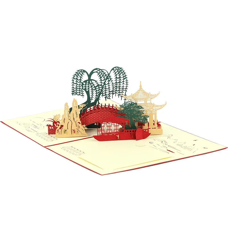 Chinese style commemorative gift 3D three-dimensional gift to elders landscape architecture creative ghostwriting blessing card
Chinese style commemorative gift 3D three-dimensional gift to elders landscape architecture creative ghostwriting blessing card