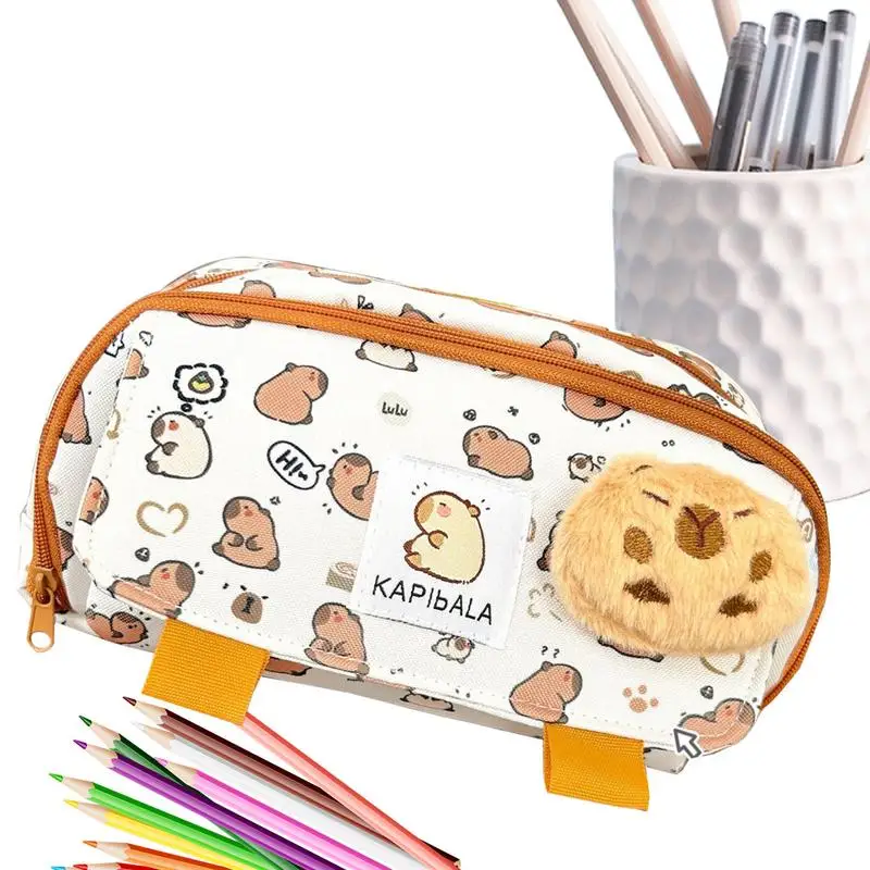 Cute Pencil Pouches Large Capacity Student Pencil Bag Pen Box Holder With Zipper Capybara Stationery Organizer For Boys Girls
Cute Pencil Pouches Large Capacity Student Pencil Bag Pen Box Holder With Zipper Capybara Stationery Organizer For Boys Girls