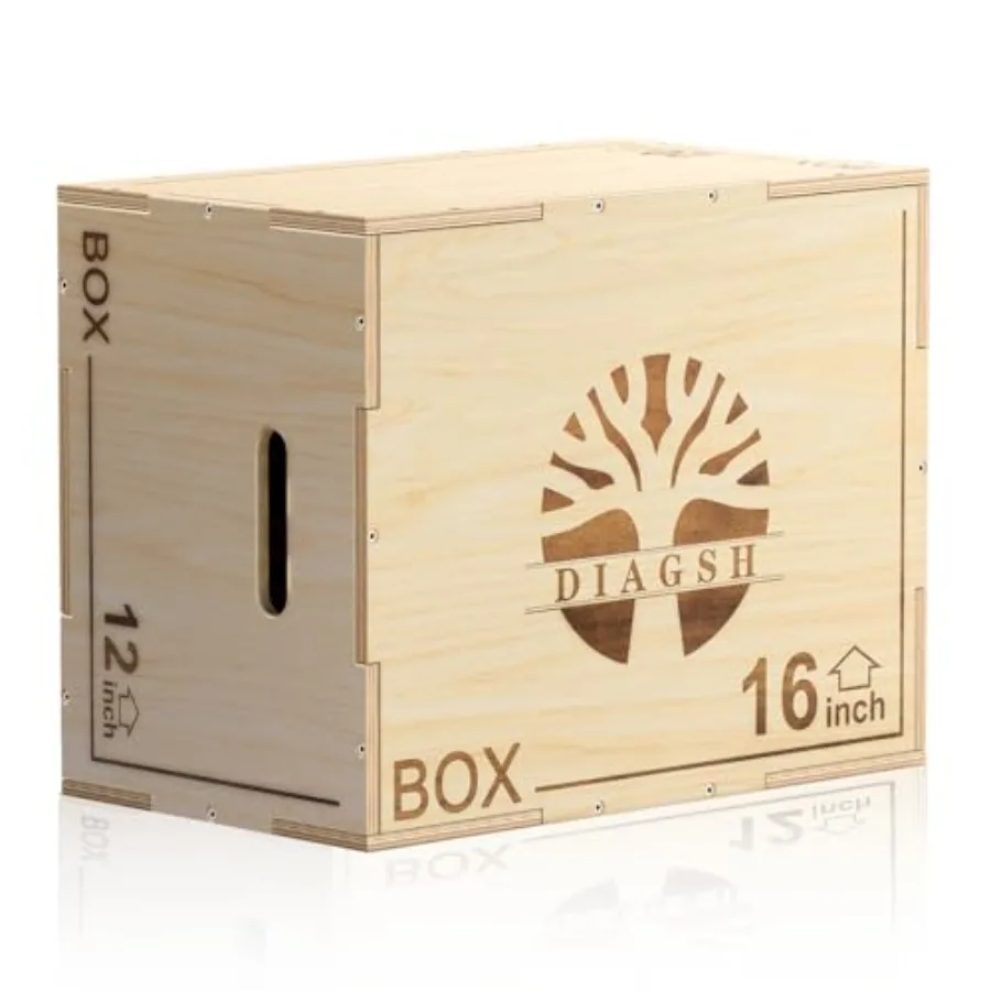 Plyo Box - 3-in-1 wood plyometric jump platform for home gym training natural wood color stable and durable ideal for jump squa
Plyo Box - 3-in-1 wood plyometric jump platform for home gym training natural wood color stable and durable ideal for jump squa