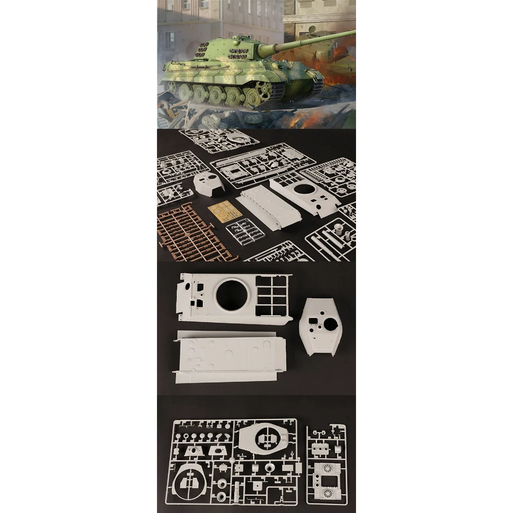 Hobbyboss 84559 1/35 Scale PzKpfw VI SdKfz 182 Tiger II Heavy Tank Vehicle Hobby Craft Toy Plastic Assembly Model Building Kit
Hobbyboss 84559 1/35 Scale PzKpfw VI SdKfz 182 Tiger II Heavy Tank Vehicle Hobby Craft Toy Plastic Assembly Model Building Kit