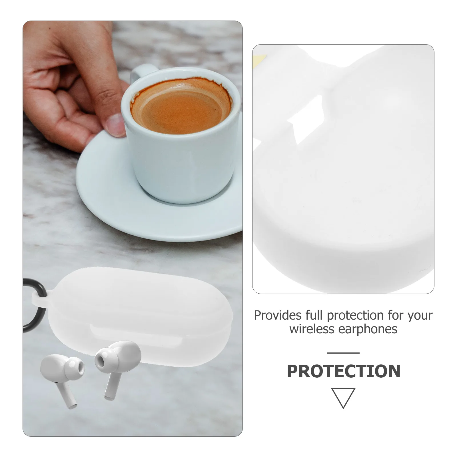 1 pc Stylish Earphone Case Protective Sleeve For Anti-Lost Hanging Design Dustproof Moisture-Resistant
1 pc Stylish Earphone Case Protective Sleeve For Anti-Lost Hanging Design Dustproof Moisture-Resistant