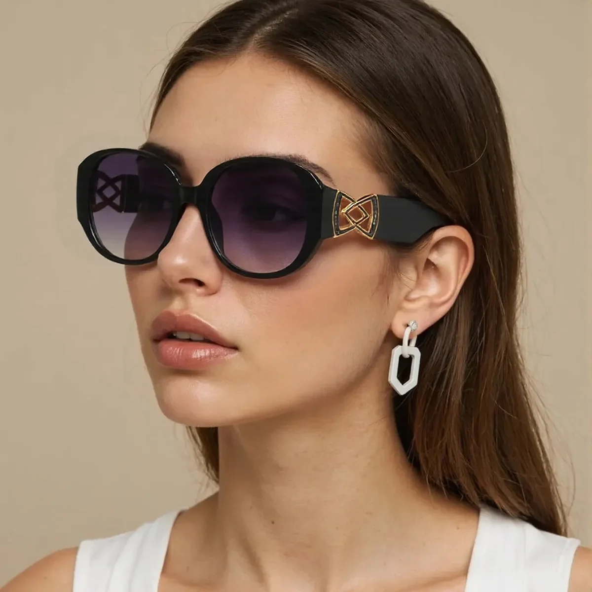 Vintage Sunglasses Women Vintageable Double Round Mirror Design Orange Gradient Chain Glasses Men Women Styles Glasses Women
Vintage Sunglasses Women Vintageable Double Round Mirror Design Orange Gradient Chain Glasses Men Women Styles Glasses Women