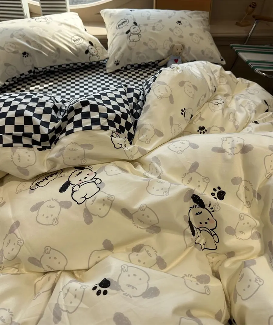 Fashion cute cartoon dog bedding set kid teen boy,twin full queen lovely cotton home textile bed sheet pillow case quilt cover
Fashion cute cartoon dog bedding set kid teen boy,twin full queen lovely cotton home textile bed sheet pillow case quilt cover