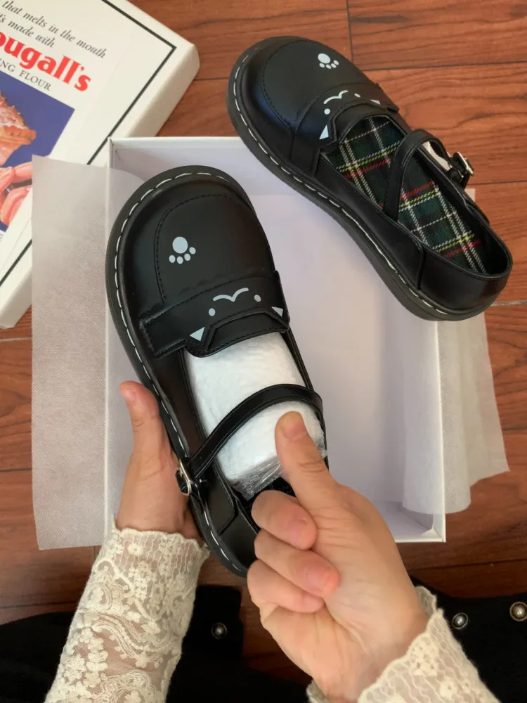 Cute Pattern Flat Mary Jane Shoes Women's round Toe Casual Style Spring Summer Fashion Single Shoes Soft Rubber Sole
Cute Pattern Flat Mary Jane Shoes Women's round Toe Casual Style Spring Summer Fashion Single Shoes Soft Rubber Sole