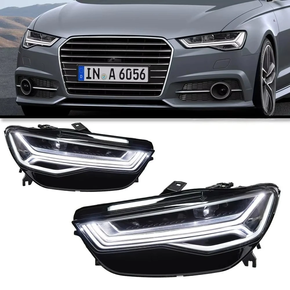 Для Audi A6 C7 12-18: Обновленные фары, автомобильные аксессуары, система освещения, Plug and Play, полностью светодиодные передние фары для тюнинга авто
Для Audi A6 C7 12-18: Обновленные фары, автомобильные аксессуары, система освещения, Plug and Play, полностью светодиодные передние фары для тюнинга авто