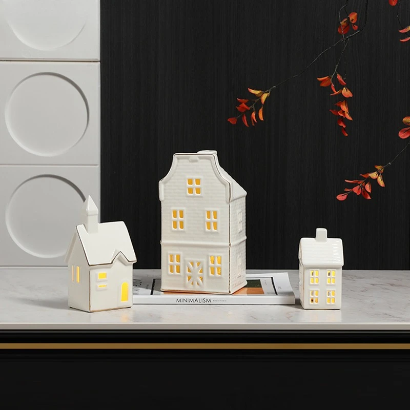 Nordic ins style creative winter hut ceramic ornaments B & B living room dining side cabinet niche home gifts
Nordic ins style creative winter hut ceramic ornaments B & B living room dining side cabinet niche home gifts