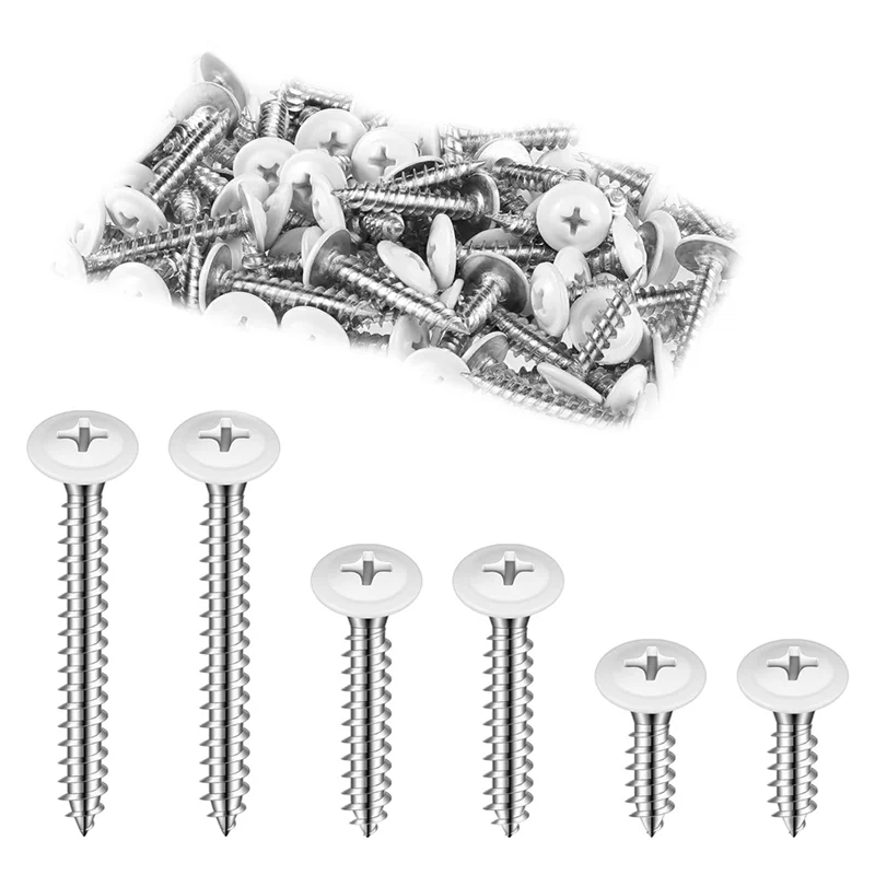 AB11-180PCS 8 White Screws Wood Sheet Metal Screw Thread Truss Head Fast Self Tapping White Pan Cabinet Screws Wood Work
AB11-180PCS 8 White Screws Wood Sheet Metal Screw Thread Truss Head Fast Self Tapping White Pan Cabinet Screws Wood Work