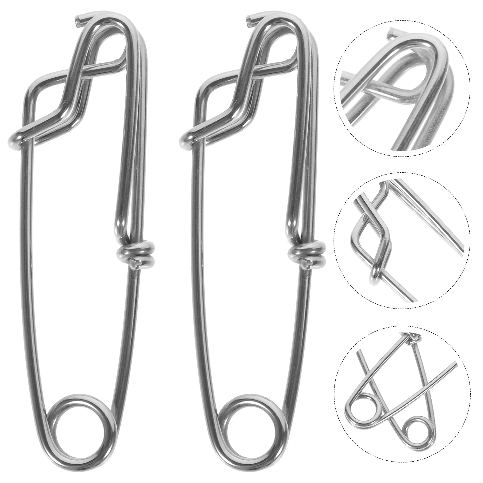 10 Pcs Pin Fishing Line Snap Clips Small Boat Accessories Sea fishing Weight Silver Stainless Steel Fast Snaps
10 Pcs Pin Fishing Line Snap Clips Small Boat Accessories Sea fishing Weight Silver Stainless Steel Fast Snaps