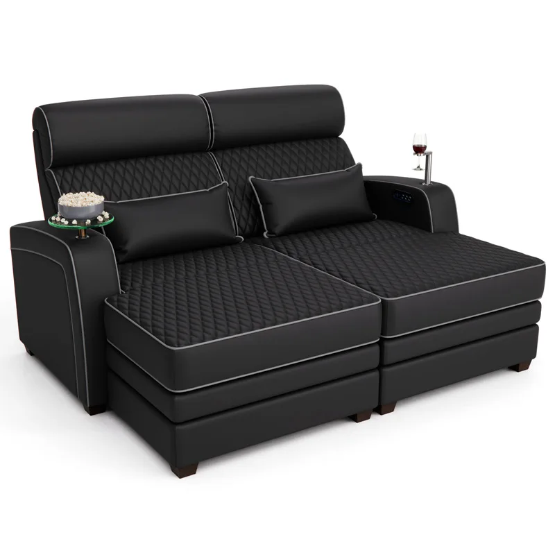 Multifunctional leather sofa, couple double movie viewing concubine reclining chair home theater sofa bed
Multifunctional leather sofa, couple double movie viewing concubine reclining chair home theater sofa bed