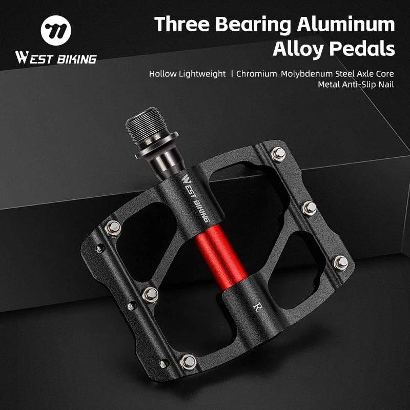 WEST BIKING Non-slip Bicycle Pedal Ultralight Sealed 3 Bearing Bike Pedal Aluminum Alloy Cycling Flat Pedal MTB Road Bike Pedals
WEST BIKING Non-slip Bicycle Pedal Ultralight Sealed 3 Bearing Bike Pedal Aluminum Alloy Cycling Flat Pedal MTB Road Bike Pedals
