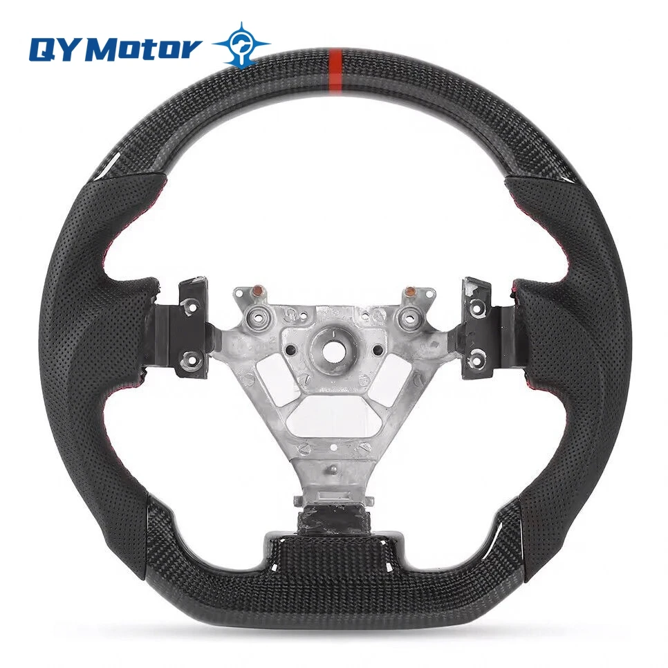 Real Carbon Fiber Steering Wheel Perforated Leather Red Stripe For Nissan 350z Z33 2003 2004 2005 2006 2007 2008
Real Carbon Fiber Steering Wheel Perforated Leather Red Stripe For Nissan 350z Z33 2003 2004 2005 2006 2007 2008