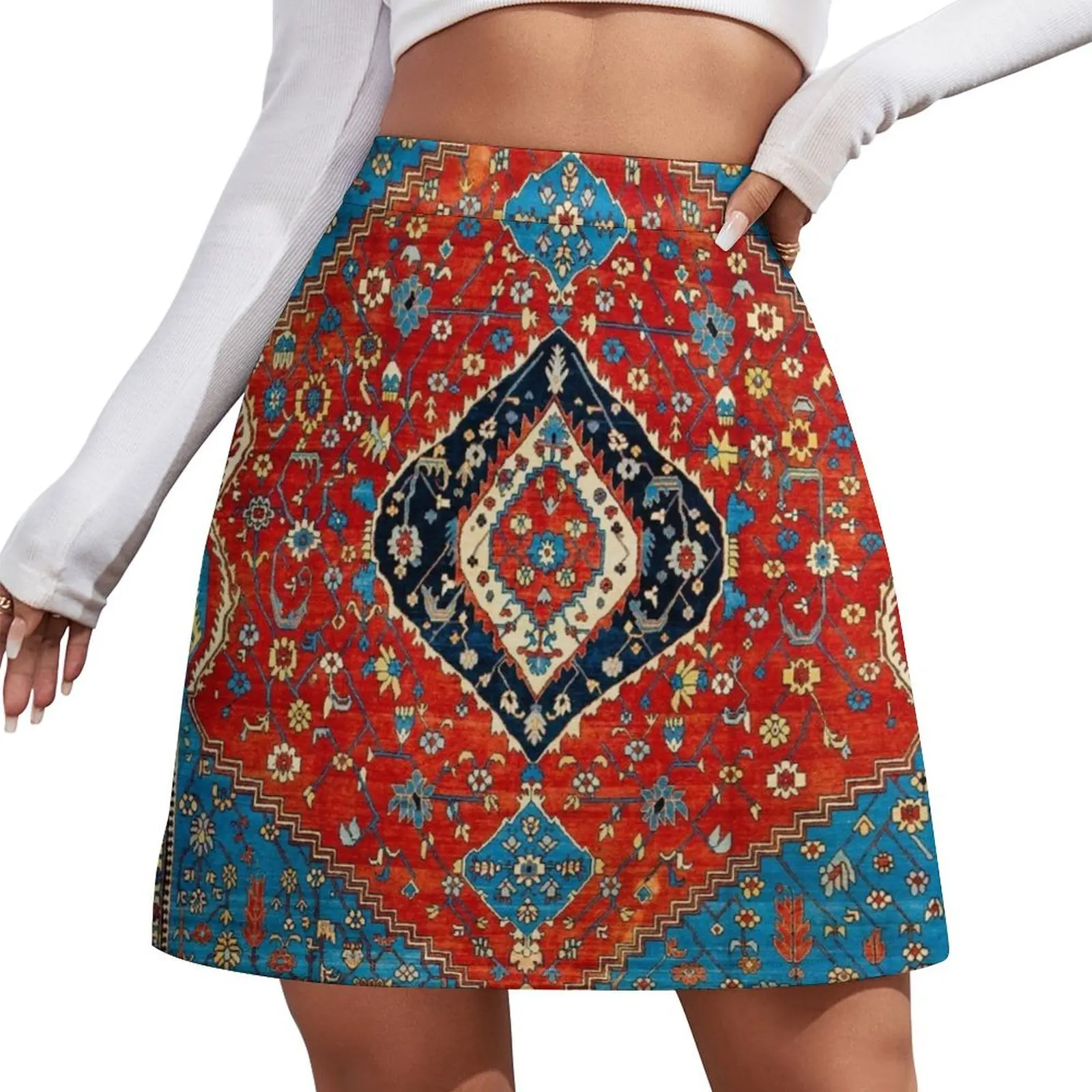 Antique Persian Carpet Print Mini Skirt Women's skirt new in clothes Mini Skirt
Antique Persian Carpet Print Mini Skirt Women's skirt new in clothes Mini Skirt