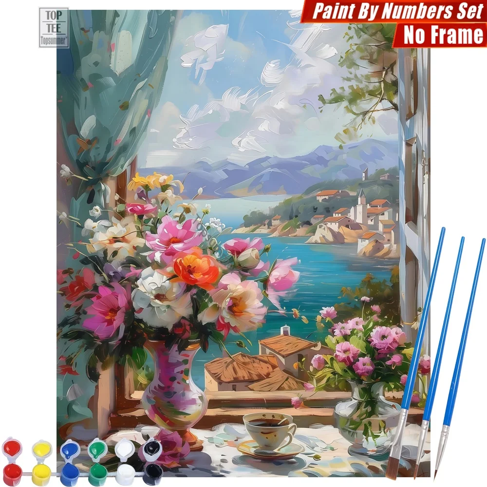 Набор цифровых масляных красок Serene Window View - импрессионистская картина с цветочной вазой, настенный декор, подарок на День отца для папы
Набор цифровых масляных красок Serene Window View - импрессионистская картина с цветочной вазой, настенный декор, подарок на День отца для папы