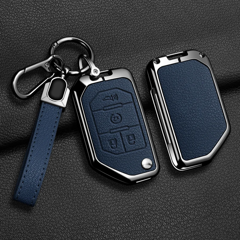 For Jeep Gladiator JT Sahara JLU Wrangler JL Rubicon Zinc Alloy Leather 2 3 4 Buttons Car Key Case Cover Keychain Accessories
For Jeep Gladiator JT Sahara JLU Wrangler JL Rubicon Zinc Alloy Leather 2 3 4 Buttons Car Key Case Cover Keychain Accessories