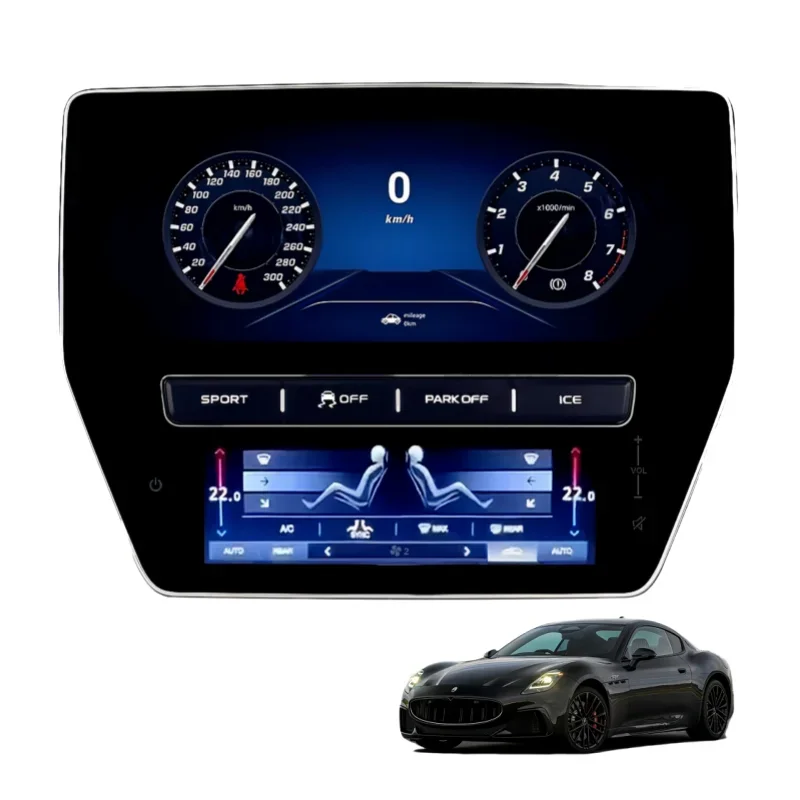 For Maserati GranTurismo GT GTS MC GC Carplay 22"+8.9 Inch AC Panel Android Auto Stereon GPS Navigation Head Radio Multimedia 4g