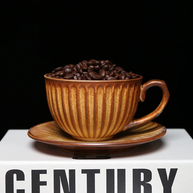 Vintage Ceramic Coffee Mug Set with Saucer High Quality Home Coffee Cup for Latte Art
Vintage Ceramic Coffee Mug Set with Saucer High Quality Home Coffee Cup for Latte Art