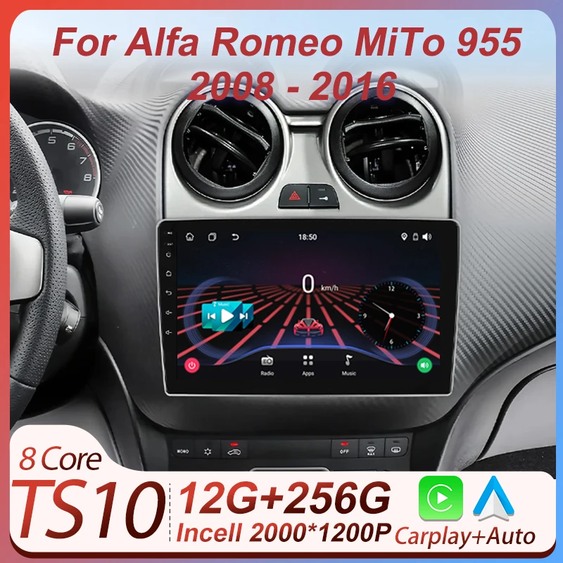 Car Radio Player Carplay Stereo Stereo Head Unit For Alfa Romeo MiTo 955 2008 - 2016 Wireless Android Auto Carplay 8 Core BT RDS
Car Radio Player Carplay Stereo Stereo Head Unit For Alfa Romeo MiTo 955 2008 - 2016 Wireless Android Auto Carplay 8 Core BT RDS