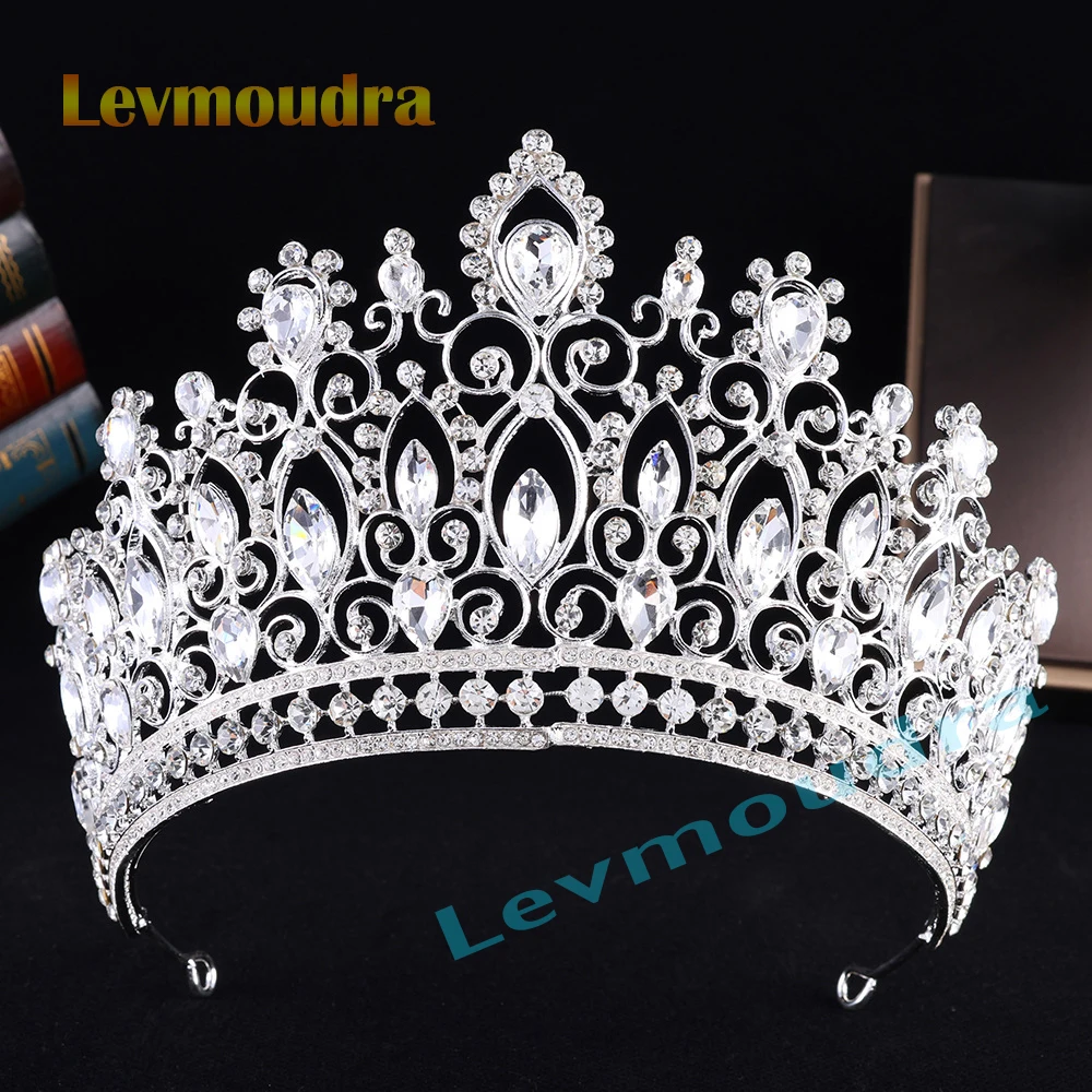 Levmoudra Royal Queen Wedding Crown Large Diadem Banquet Tiaras for Party Pageant Bridal Crown Hair Jewelry Wedding Accessories
Levmoudra Royal Queen Wedding Crown Large Diadem Banquet Tiaras for Party Pageant Bridal Crown Hair Jewelry Wedding Accessories