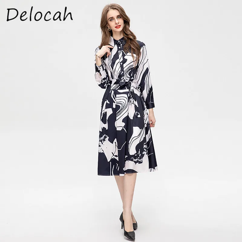 Deloach весна/лето новое женское поло с галстуком-бабочкой элитное элегантное платье с длинными рукавами и принтом, широкое распашное элегантное платье для похудения
Deloach весна/лето новое женское поло с галстуком-бабочкой элитное элегантное платье с длинными рукавами и принтом, широкое распашное элегантное платье для похудения