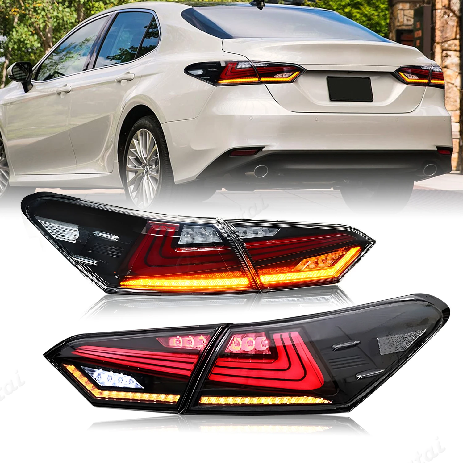 Пара задних фонарей в сборе для Toyota Camry 2018-2021, анимационные задние фонари, светодиодные фонари заднего хода, парковочные указатели поворота, стоп-сигналы
Пара задних фонарей в сборе для Toyota Camry 2018-2021, анимационные задние фонари, светодиодные фонари заднего хода, парковочные указатели поворота, стоп-сигналы