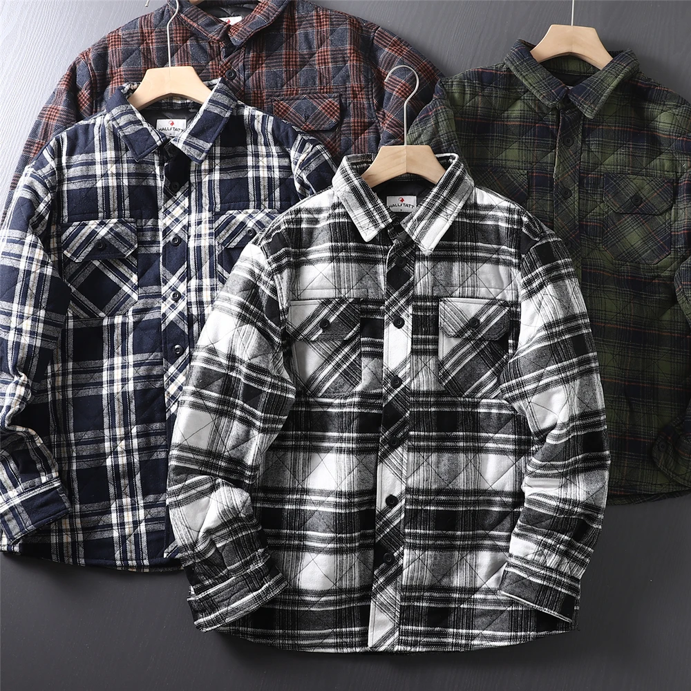 Large Size Plaid Flannel Sewn Jaet Work irt Cotton Polyester Blend Thiened Autumn Winter Vintage American Sle Men's S...
Large Size Plaid Flannel Sewn Jaet Work irt Cotton Polyester Blend Thiened Autumn Winter Vintage American Sle Men's S...
