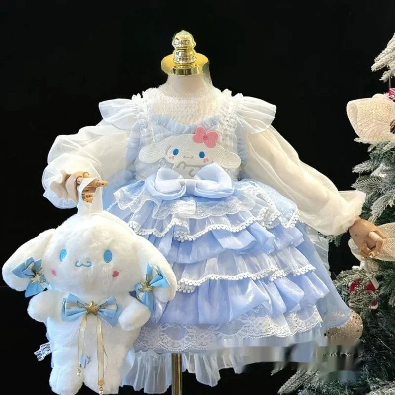 Sanrio мультфильм аниме Cinnamoroll косплей платье принцессы Kawaii детский бал на день рождения Лолиты для девочек вечернее платье Рождественский подарок
Sanrio мультфильм аниме Cinnamoroll косплей платье принцессы Kawaii детский бал на день рождения Лолиты для девочек вечернее платье Рождественский подарок