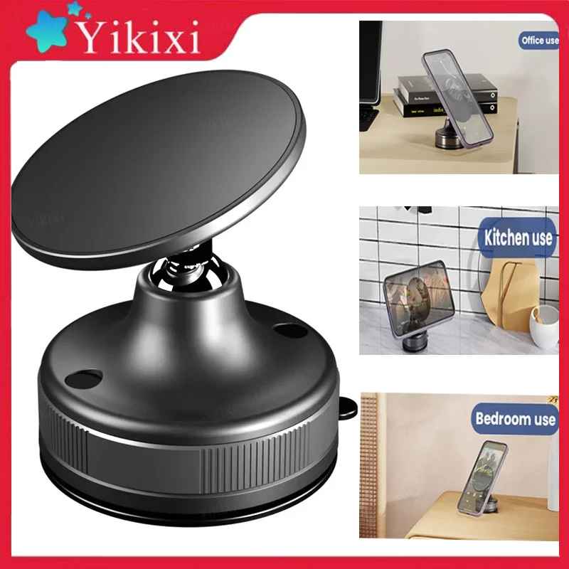 360°Rotation Magnetic Vacuum Adsorption Phone Bracket Magnetic Vacuum Suction Cup Phone Holder for Kitchen Mirro Gym Bath Shower
360°Rotation Magnetic Vacuum Adsorption Phone Bracket Magnetic Vacuum Suction Cup Phone Holder for Kitchen Mirro Gym Bath Shower