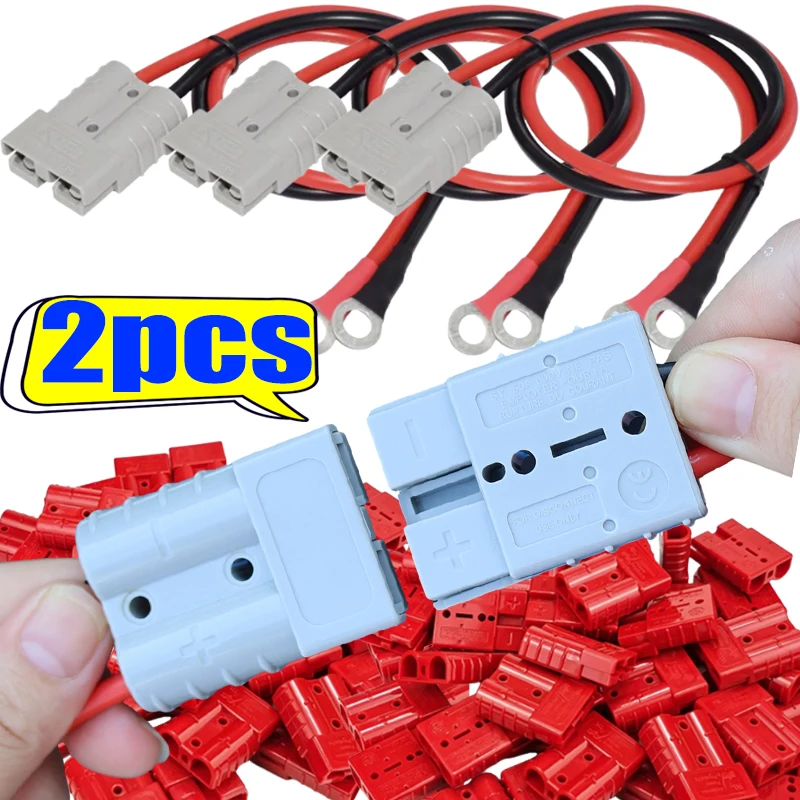 Battery Power Plug Cable Terminal 50A Double Pole with Copper Contact Power Connectors 1000V Charging Plug Accessories 1/2PCS
Battery Power Plug Cable Terminal 50A Double Pole with Copper Contact Power Connectors 1000V Charging Plug Accessories 1/2PCS