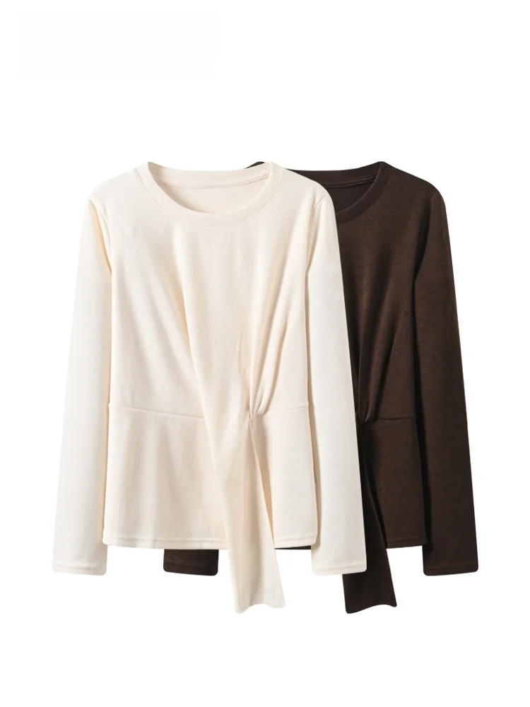 Faionable plus Size Women's Long Sve round Ne T-irt Autumn Winter New Sle Comfortable Fit Ladies' Top Casual Wear
Faionable plus Size Women's Long Sve round Ne T-irt Autumn Winter New Sle Comfortable Fit Ladies' Top Casual Wear