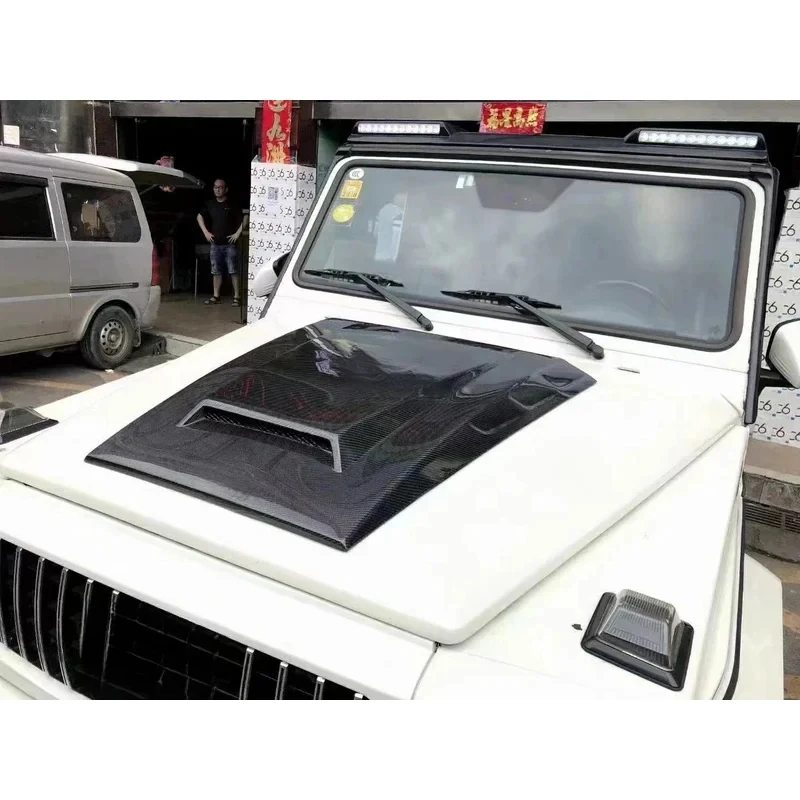 Thickened B Style Aerodynamic Carbon Fiber Front Bumper Hood Vent Cover Fit W463 G Class G55 G63 G65
Thickened B Style Aerodynamic Carbon Fiber Front Bumper Hood Vent Cover Fit W463 G Class G55 G63 G65