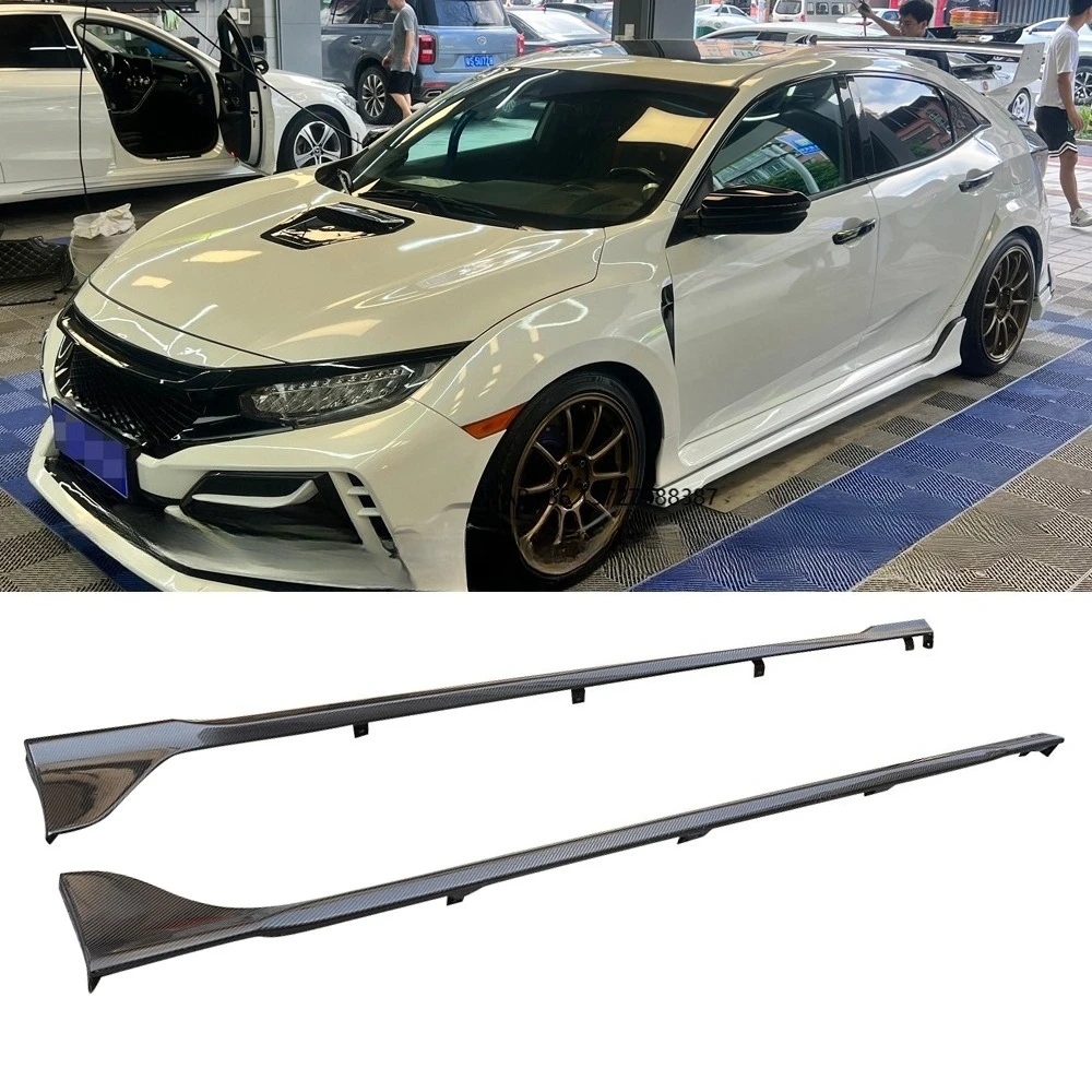 Carbon Fiber MU Style Side Skirts Extension Lip Chin Spoiler Front Splitter for 10TH FK8 Type R 2016+
Carbon Fiber MU Style Side Skirts Extension Lip Chin Spoiler Front Splitter for 10TH FK8 Type R 2016+