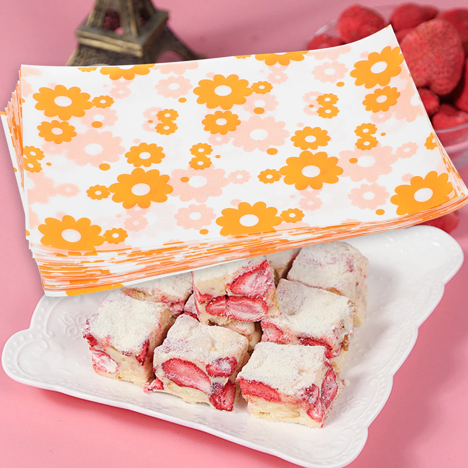 100 листов цветочной упаковочной бумаги для шоколадных конфет, сладостей и поделок, украшения для вечеринок, обертки для конфет, обертки для печенья
100 листов цветочной упаковочной бумаги для шоколадных конфет, сладостей и поделок, украшения для вечеринок, обертки для конфет, обертки для печенья