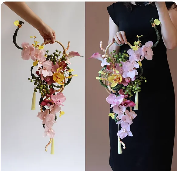 Bride artificial flower wedding ceremony certificate wreath wedding photography antique powder
Bride artificial flower wedding ceremony certificate wreath wedding photography antique powder