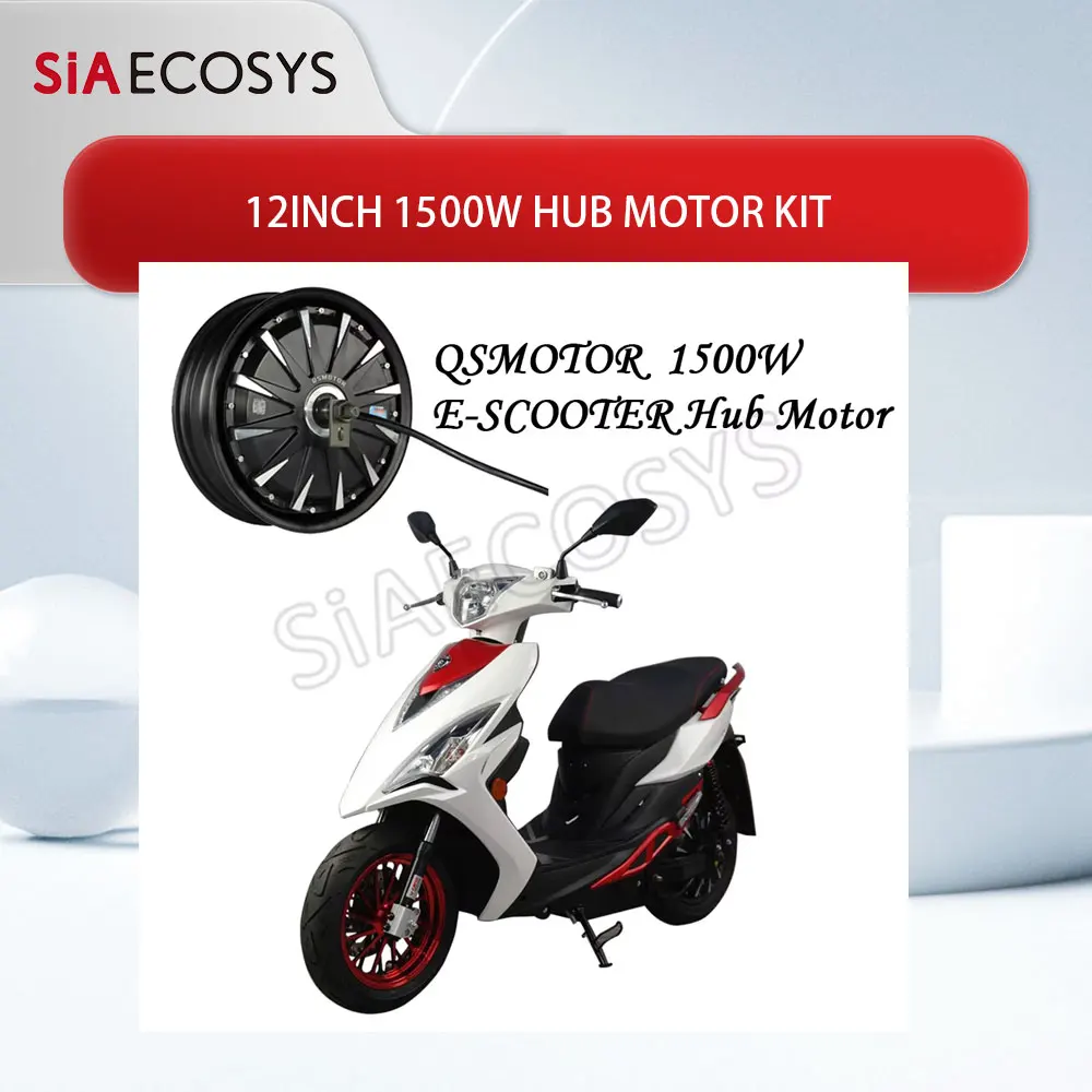 SiAECOSYS QS MOTOR 12inch 1500W 72V 55kph Hub Motor with EM50SP Controller and Kits for Electric Scooter
SiAECOSYS QS MOTOR 12inch 1500W 72V 55kph Hub Motor with EM50SP Controller and Kits for Electric Scooter