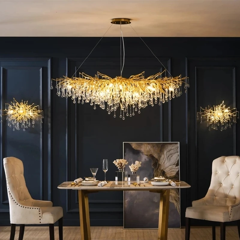 Luxury Crystal Pendant Chandeliers Living Room Gold Glass Crystal Lighting Modern Ceiling Chandelier Home Decor Cristal Lustre
Luxury Crystal Pendant Chandeliers Living Room Gold Glass Crystal Lighting Modern Ceiling Chandelier Home Decor Cristal Lustre