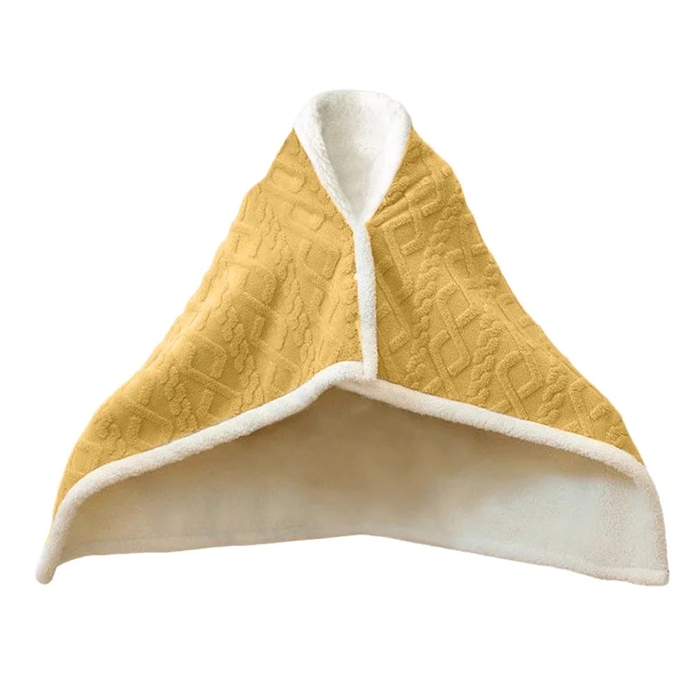New Soft Lazy Shawl Coral Fleece Thick Warm Wearable Cape Multifunction Strap Buckles Office Quilt Office Use Lunch Break
New Soft Lazy Shawl Coral Fleece Thick Warm Wearable Cape Multifunction Strap Buckles Office Quilt Office Use Lunch Break