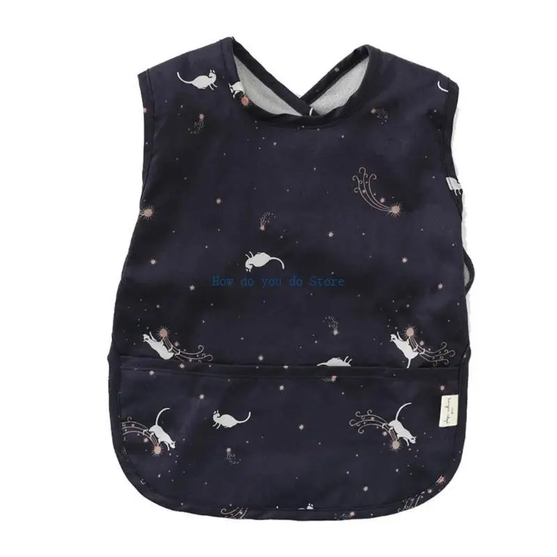 19QF Baby Drool Bib Burp Cloth with Pocket Bag Sleeveless Waterproof Feeding Cloth Washable Apron Mess Smock Feeding Bibs
19QF Baby Drool Bib Burp Cloth with Pocket Bag Sleeveless Waterproof Feeding Cloth Washable Apron Mess Smock Feeding Bibs