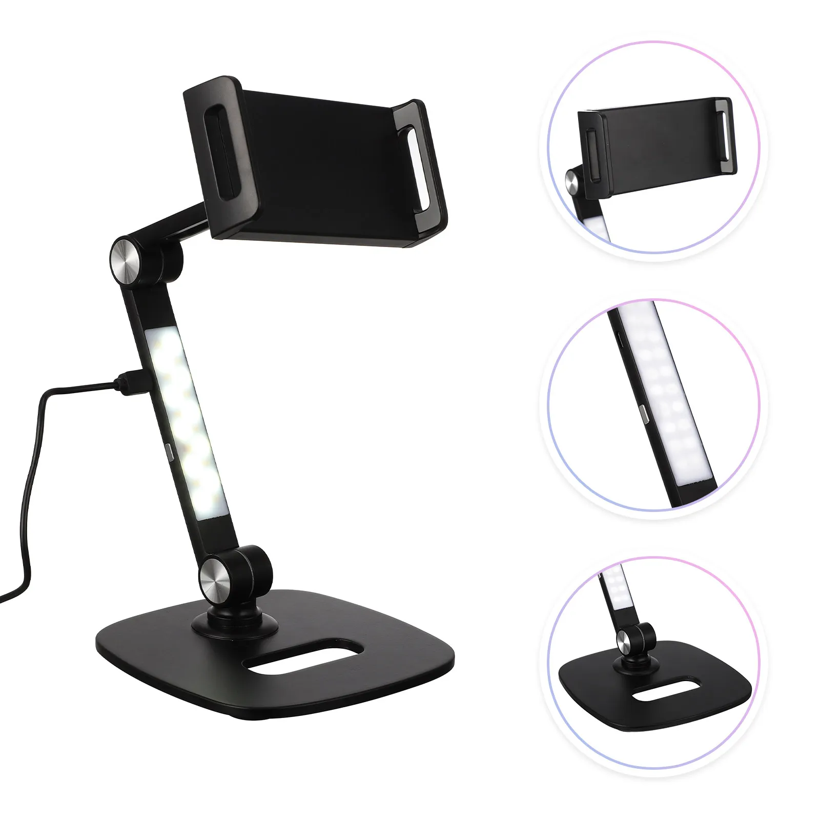 1Set Adjustable Tablet Holder Universal Desktop Stand Mobile Phone Support for Video Conference Online Class Streaming
1Set Adjustable Tablet Holder Universal Desktop Stand Mobile Phone Support for Video Conference Online Class Streaming