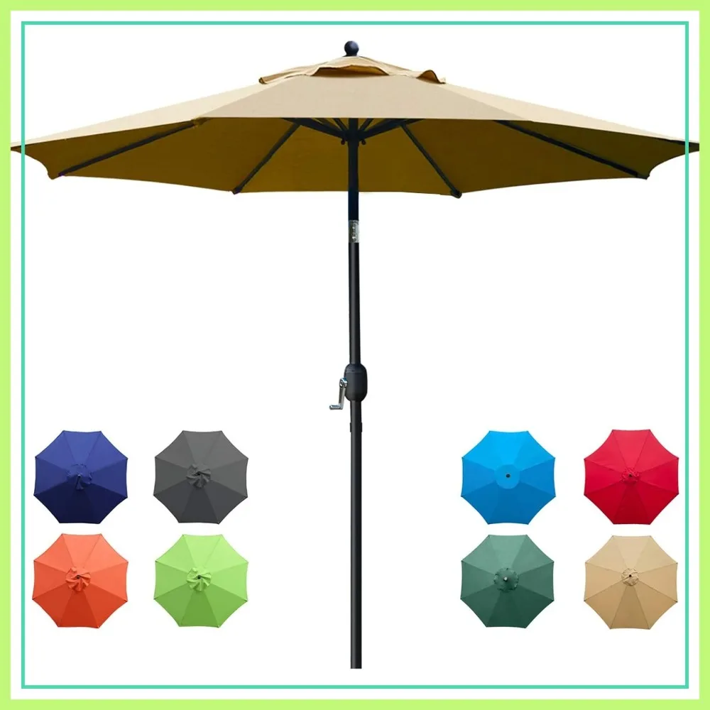 9Ft Patio Umbrella Outdoor Table Umbrella with 8 Sturdy Ribs Tan
9Ft Patio Umbrella Outdoor Table Umbrella with 8 Sturdy Ribs Tan